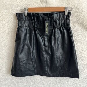 Blank NYC‎ Faux Leather Skirt Womens Small Black Paperbag